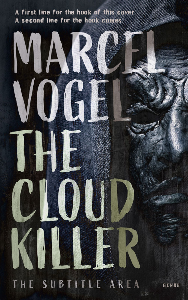 Front view of Shark #24533 - Premade Horror Book Cover