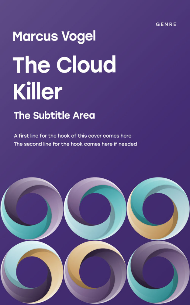 Front view of Victoria #24549 - Premade Abstract Book Cover