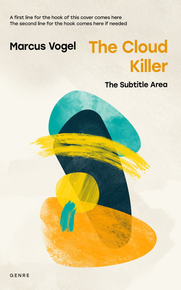 Front view of White Rock #24553 - Premade Abstract Book Cover