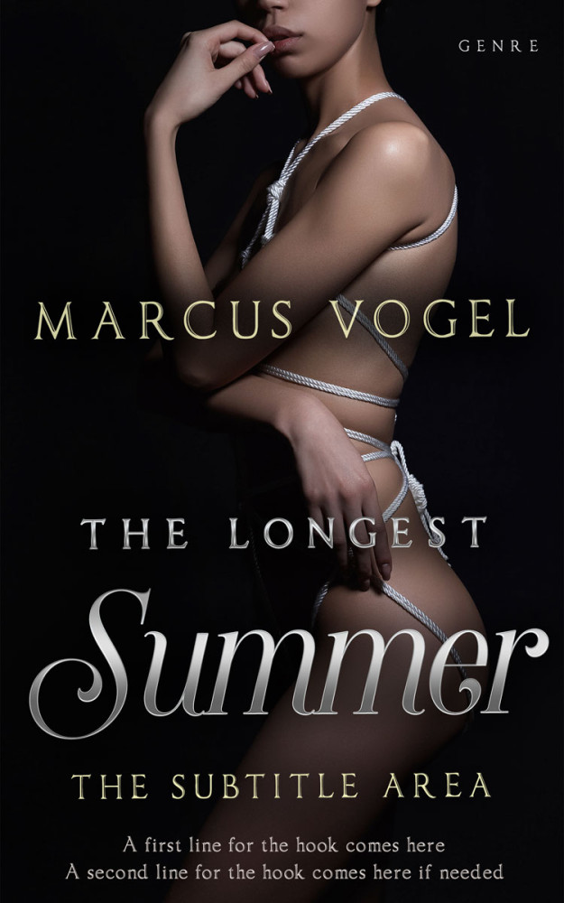 Front view of Cod Gray #24568 - Premade Erotica Book Cover