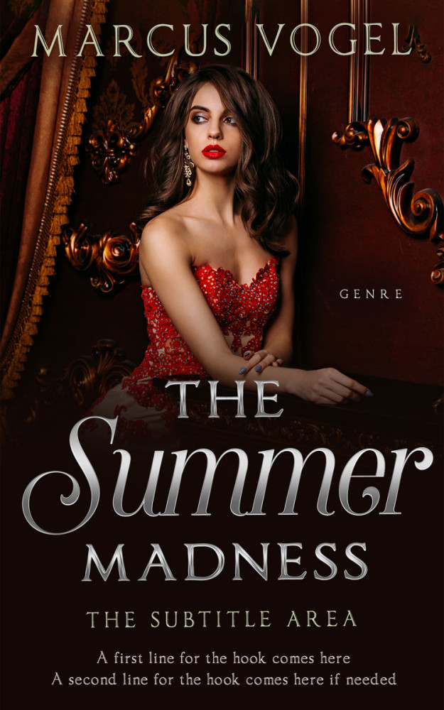 Front view of Crowshead #24580 - Premade Romance Book Cover