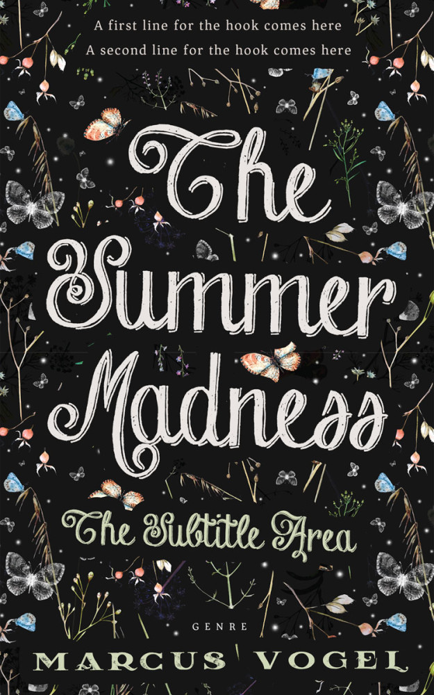 Front view of Swirl #24582 - Premade Abstract Book Cover