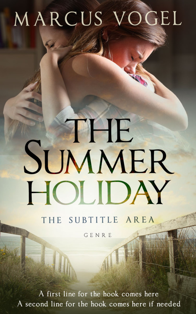 Front view of Foggy Gray #24590 - Premade Teen & Young Adult Book Cover