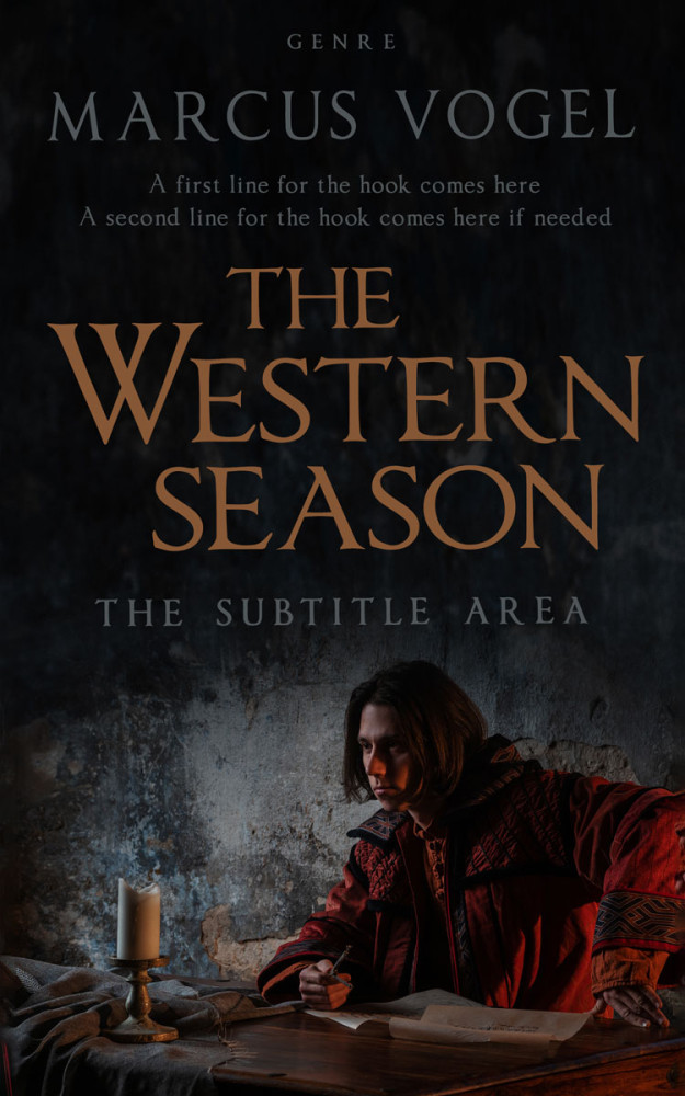 Front view of Cod Gray #24612 - Premade Historical Book Cover