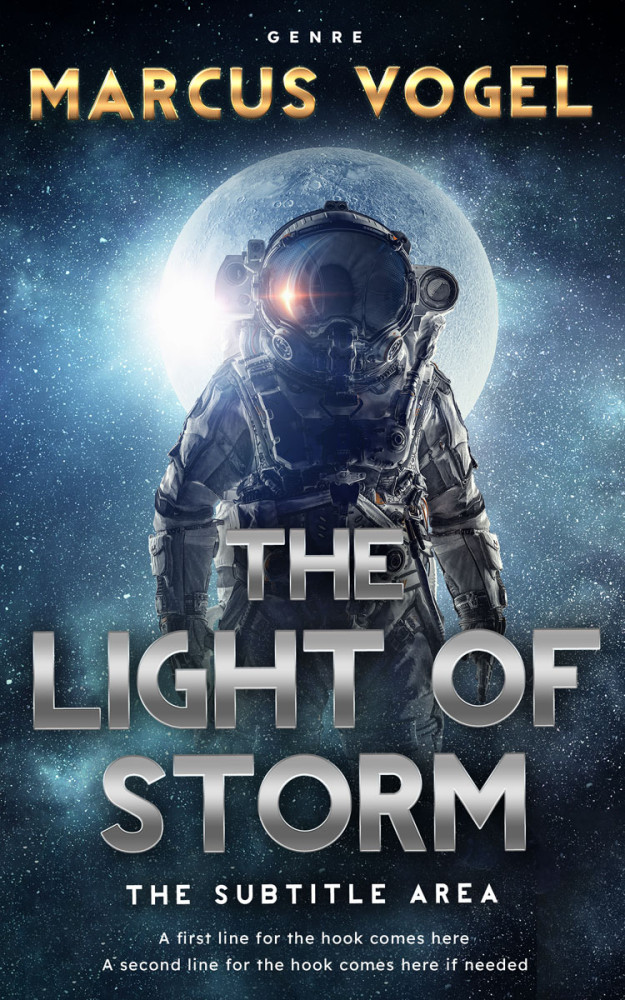 Front view of Mirage #24620 - Premade Science Fiction Book Cover