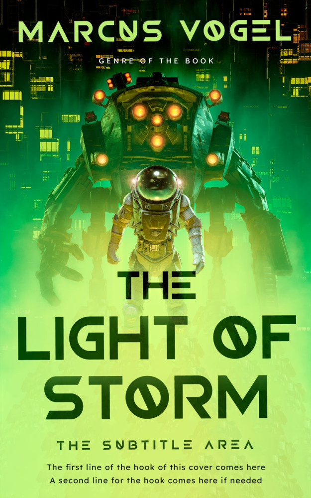 Front view of Sulu #24623 - Premade Science Fiction Book Cover