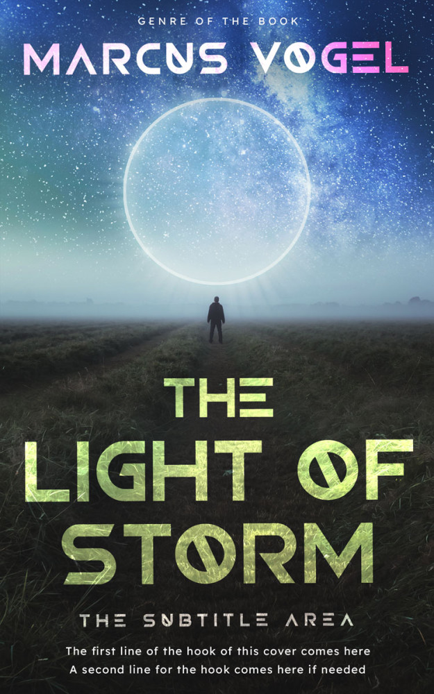 Front view of Powder Ash #24625 - Premade Science Fiction Book Cover