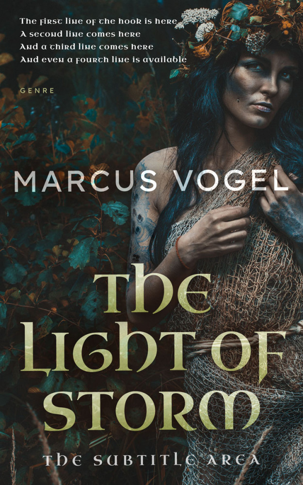 Front view of Heavy Metal #24639 - Premade Fantasy Book Cover