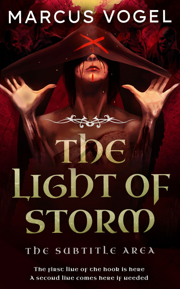 Front view of Graphite #24643 - Premade Fantasy Book Cover