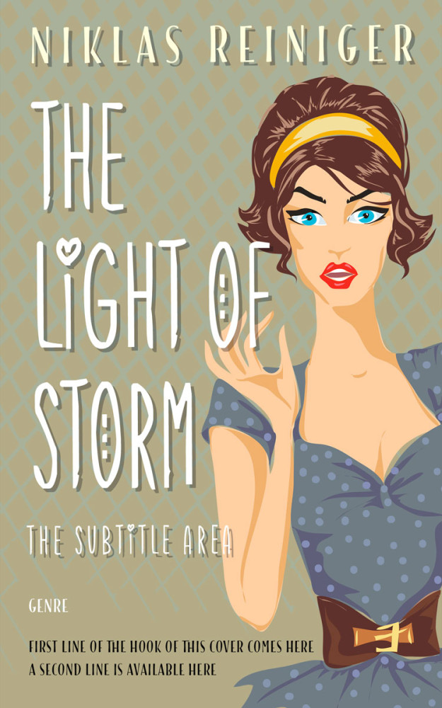 Front view of Hillary #24670 - Premade Erotica Book Cover