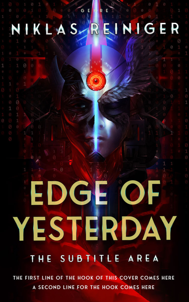 Front view of Asphalt #24687 - Premade Science Fiction Book Cover