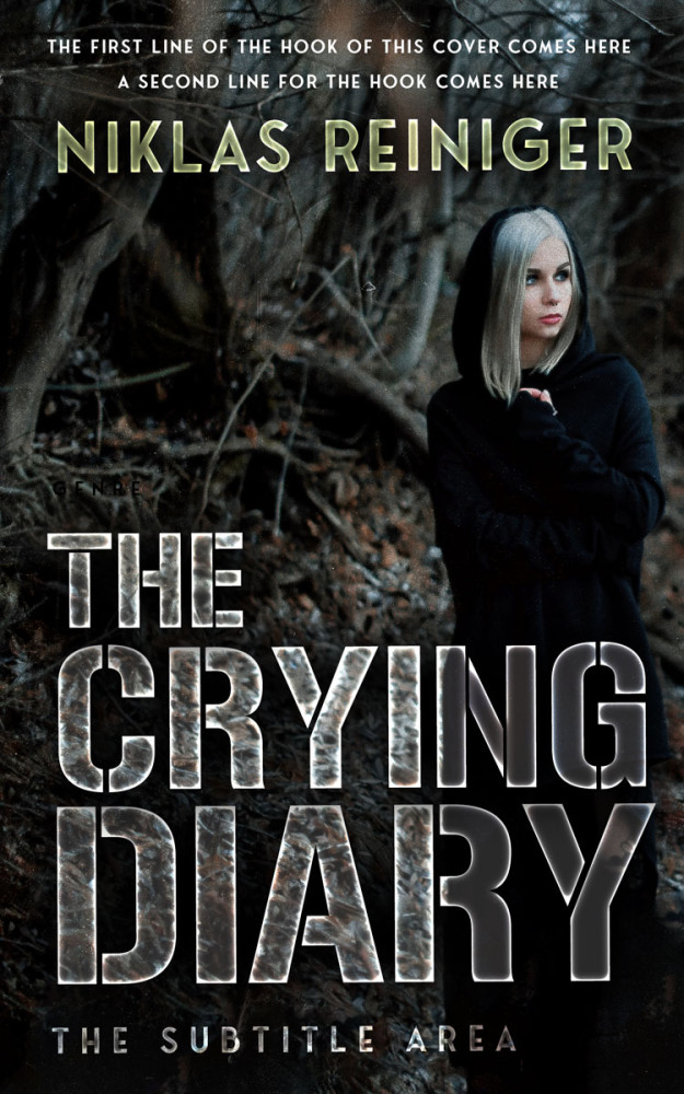 Front view of Heavy Metal #24704 - Premade Horror Book Cover