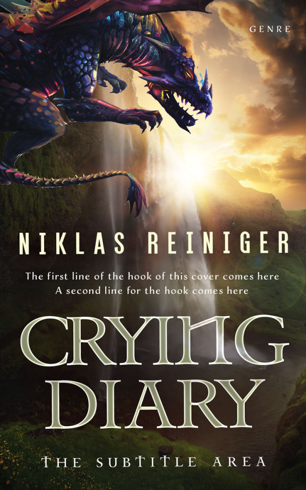 Front view of Zeus #24730 - Premade Fantasy Book Cover