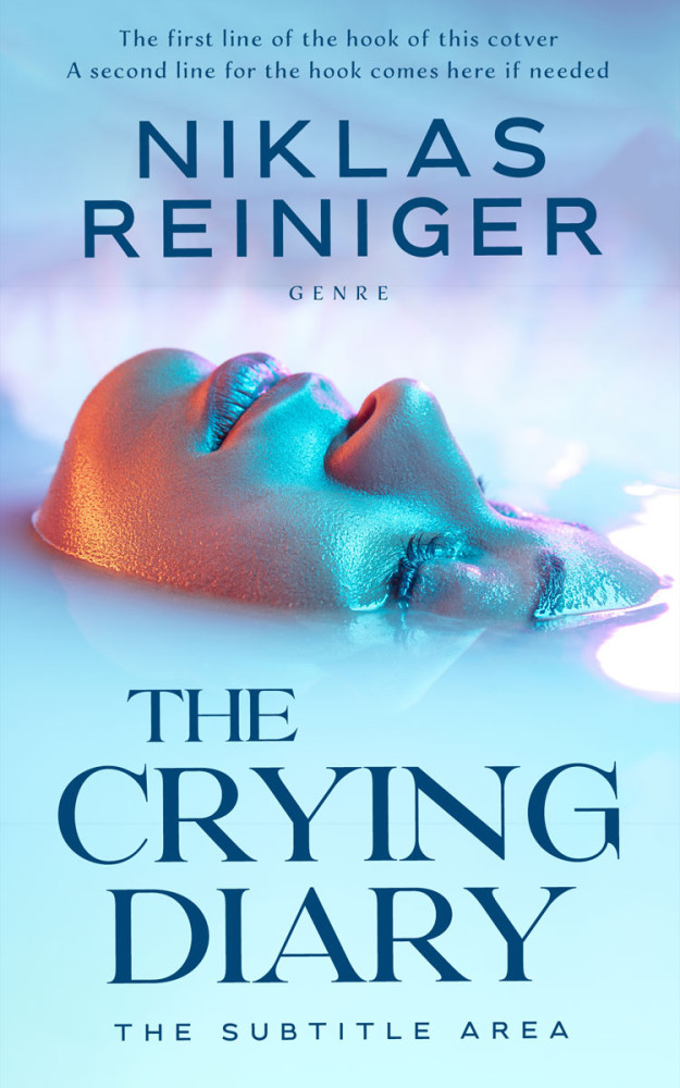 Front view of Blizzard Blue #24753 - Premade Health & Mind & Body Book Cover | BookCoverZone