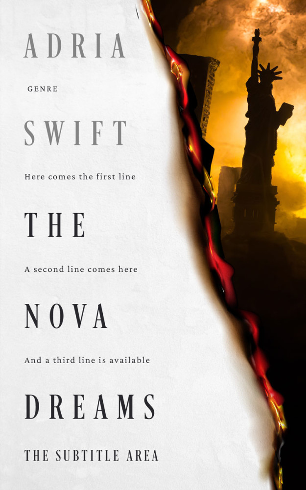 Front view of El Paso #24792 - Premade Apocalyptica Book Cover