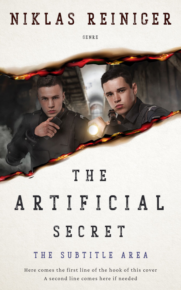 Front view of Pampas #24798 - Premade Action & Adventure Book Cover