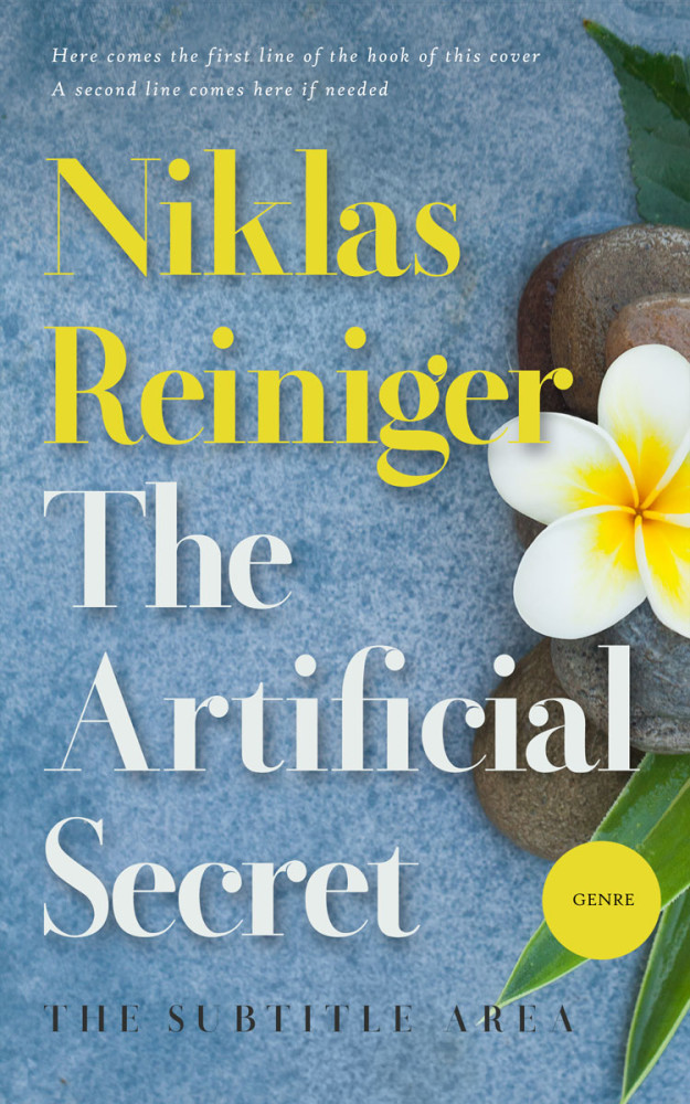 Front view of Bermuda Gray #24851 - Premade Health & Mind & Body Book Cover