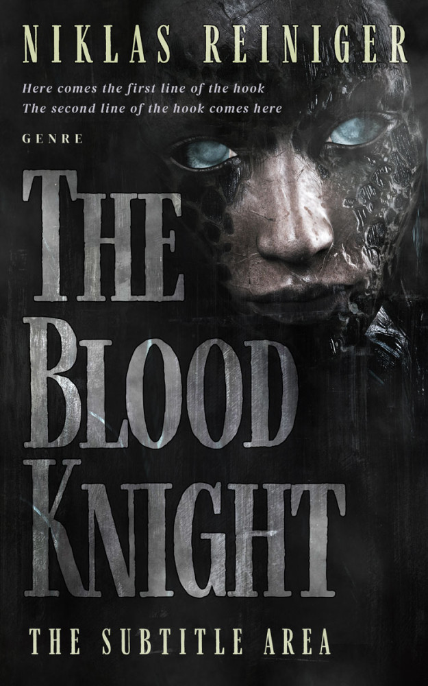 Front view of Cod Gray #24915 - Premade Horror Book Cover