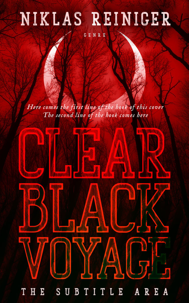 Front view of Valencia #24958 - Premade Fantasy Book Cover