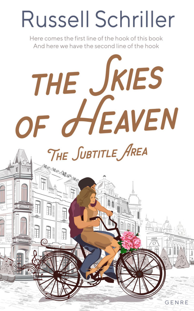 Front view of Swirl #25049 - Premade Romance Book Cover