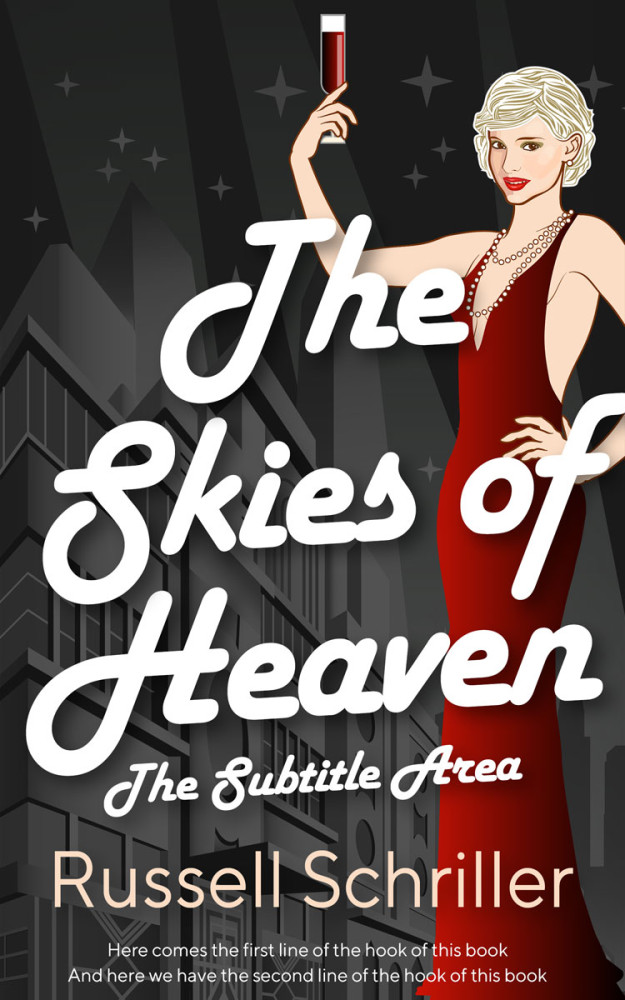 Front view of Dune #25054 - Premade Chick Lit Book Cover