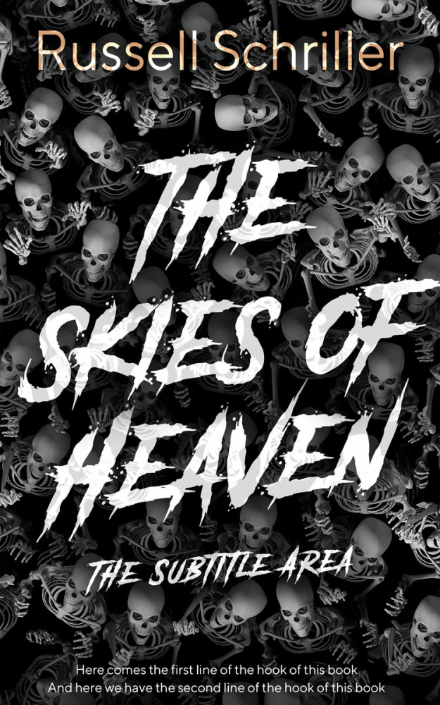 Front view of Cod Gray #25055 - Premade Horror Book Cover