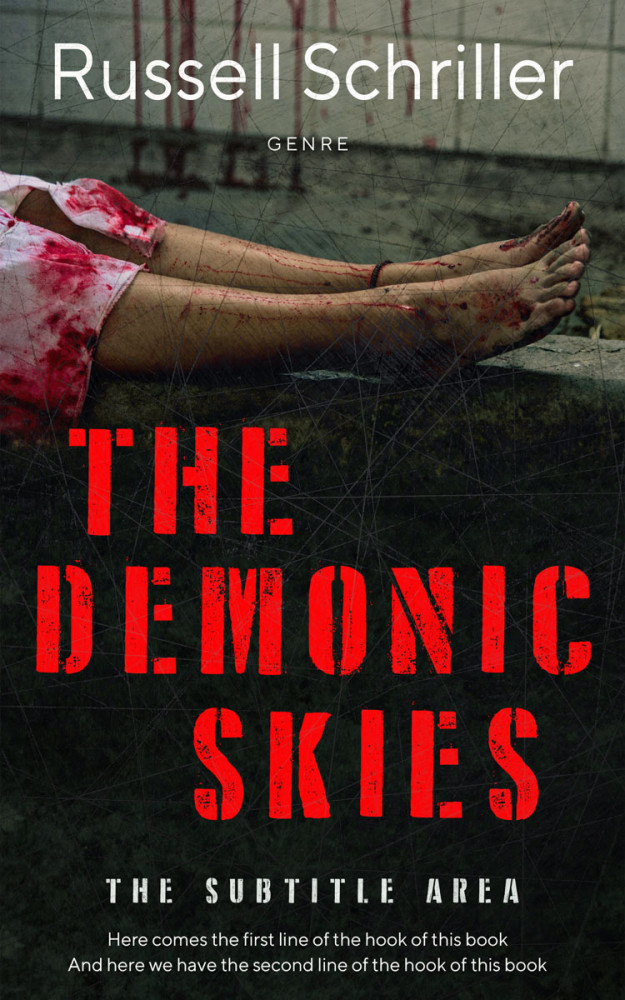 Front view of Log Cabin #25061 - Premade Horror Book Cover