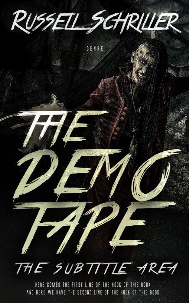 Front view of Cod Gray #25073 - Premade Action & Adventure Book Cover