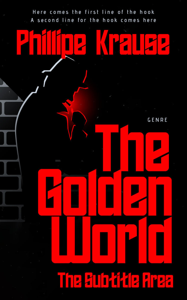 Front view of Black #25097 - Premade Mystery & Thriller & Suspense Book Cover