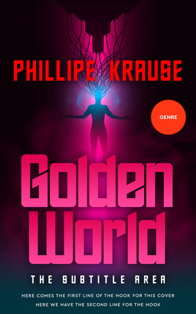 Front view of Amaranth #25113 - Premade Science Fiction Book Cover