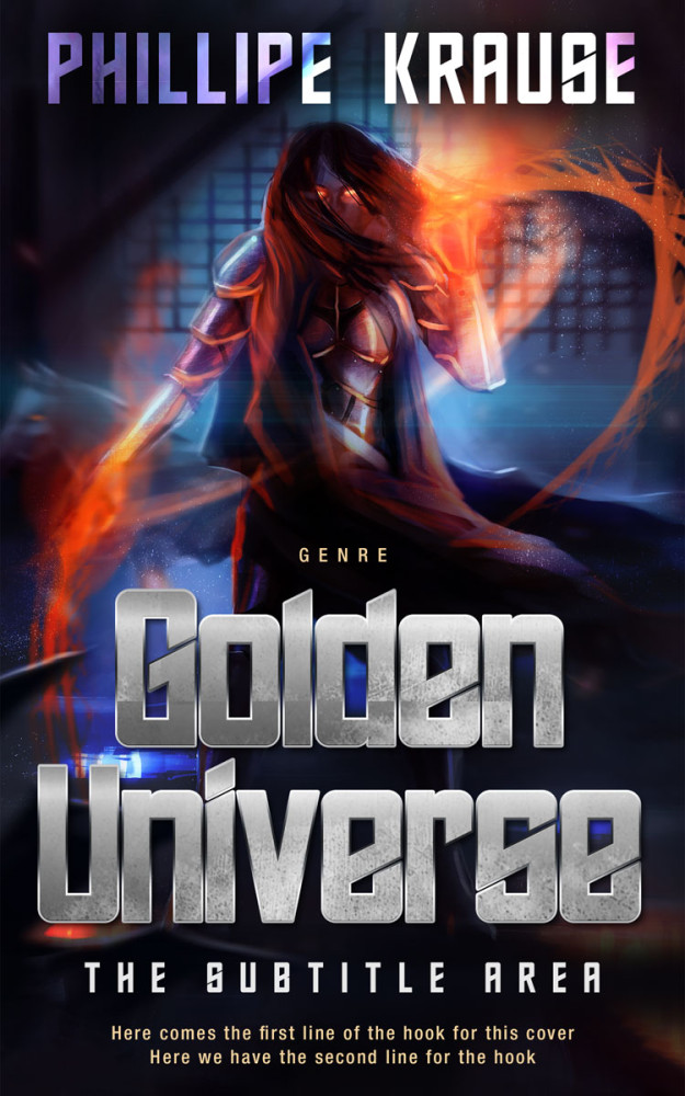 Front view of Quicksand #25124 - Premade Fantasy Book Cover | BookCoverZone