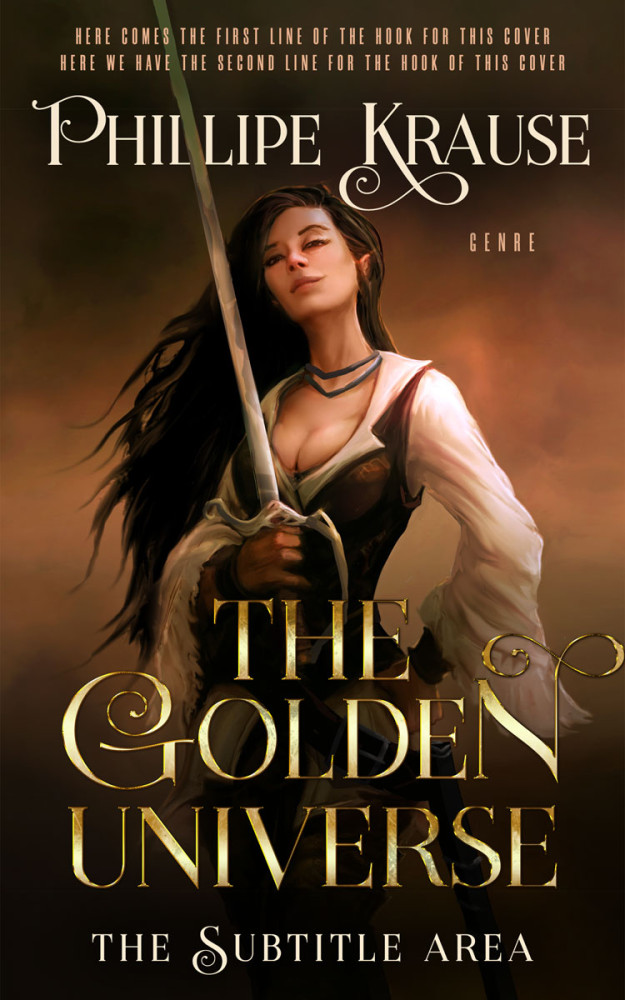 Front view of Karaka #25142 - Premade Science Fiction Book Cover