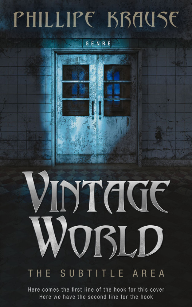 Front view of Shark #25157 - Premade Horror Book Cover