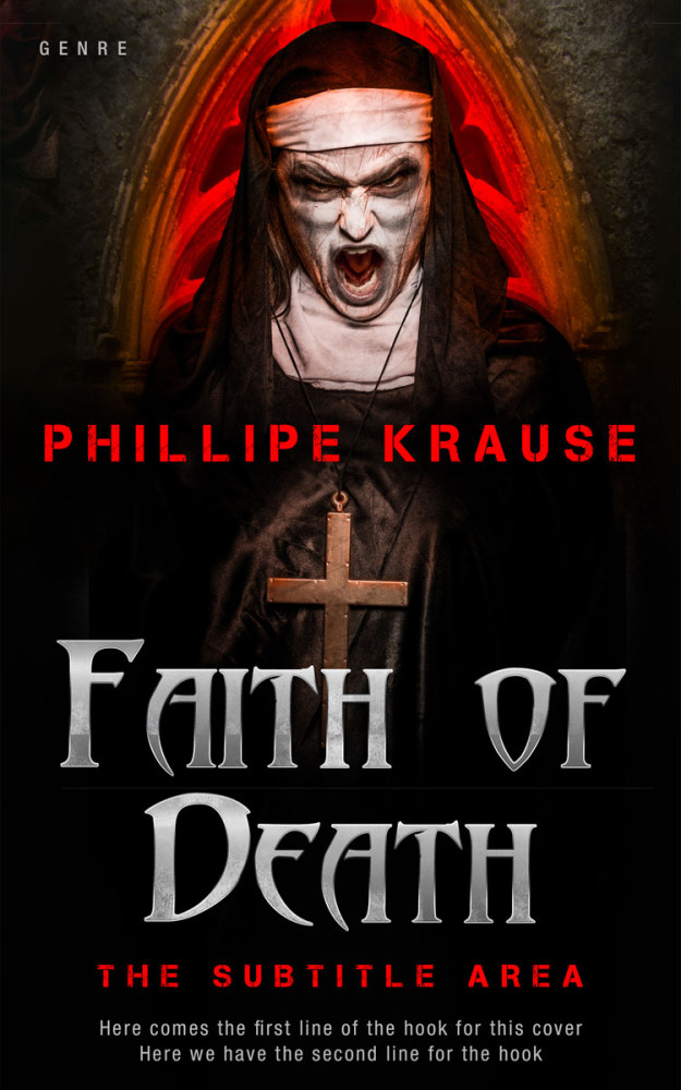 Front view of Contessa #25163 - Premade Horror Book Cover