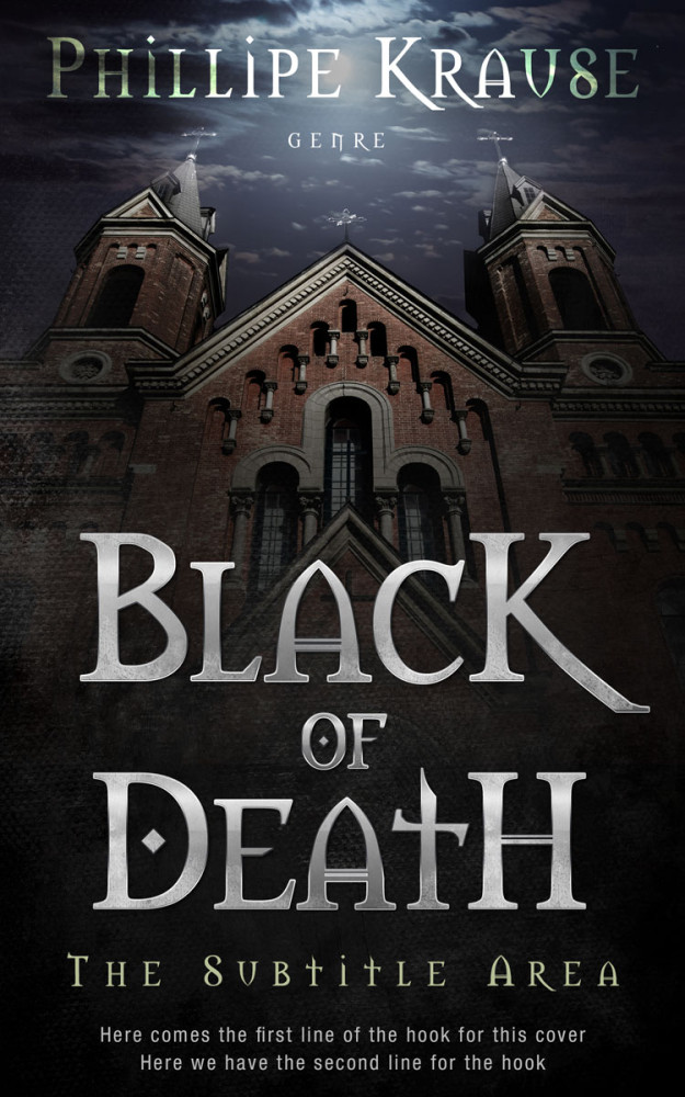 Front view of Thunder #25176 - Premade Horror Book Cover