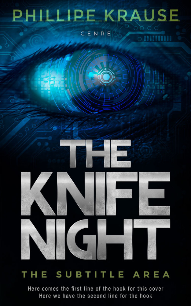 Front view of Silver Sand #25181 - Premade Science Fiction Book Cover