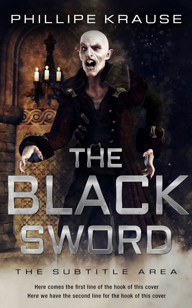 Front view of Tea #25197 - Premade Horror Book Cover