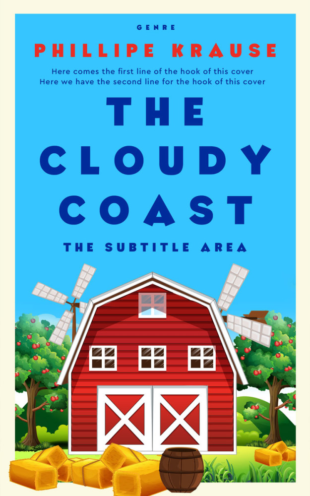 Front view of Dodger Blue #25258 - Premade Nature Book Cover