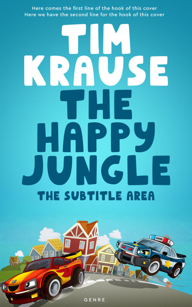 Front view of Shakespeare #25270 - Premade Action & Adventure Book Cover