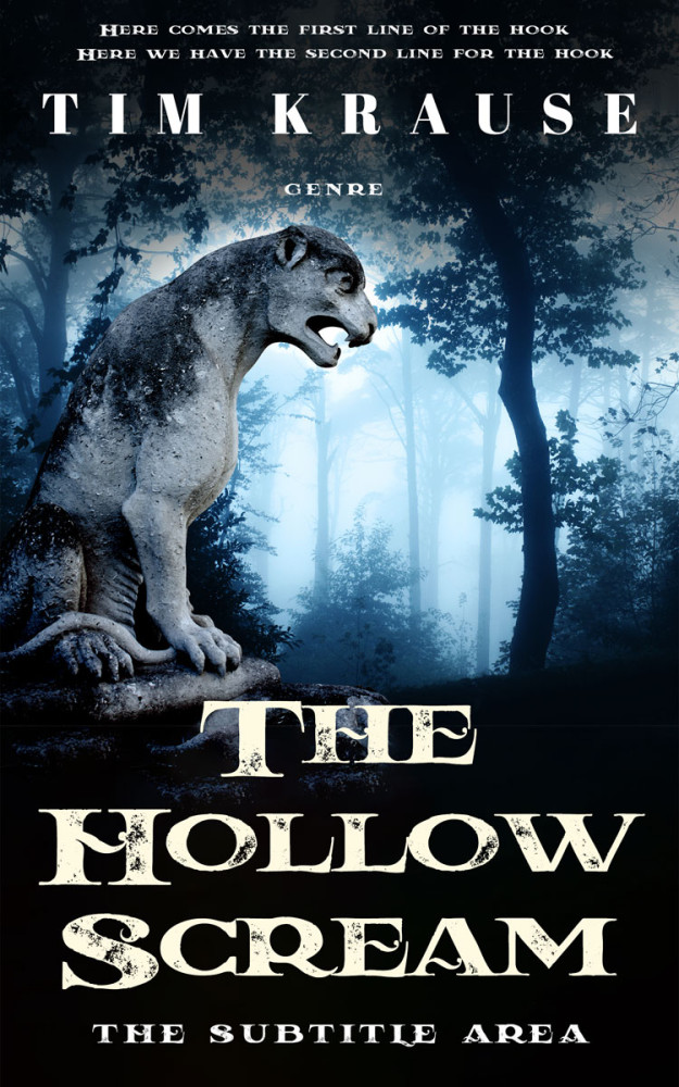 Front view of Botticelli #25285 - Premade Horror Book Cover