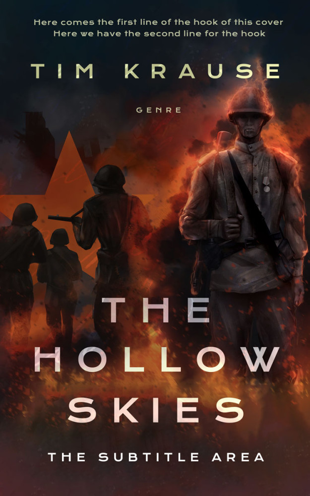 Front view of Cocoa Brown #25321 - Premade Apocalyptica Book Cover