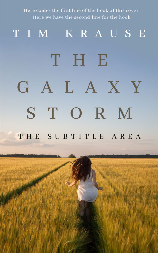 Front view of Gull Gray #25354 - Premade Romance Book Cover