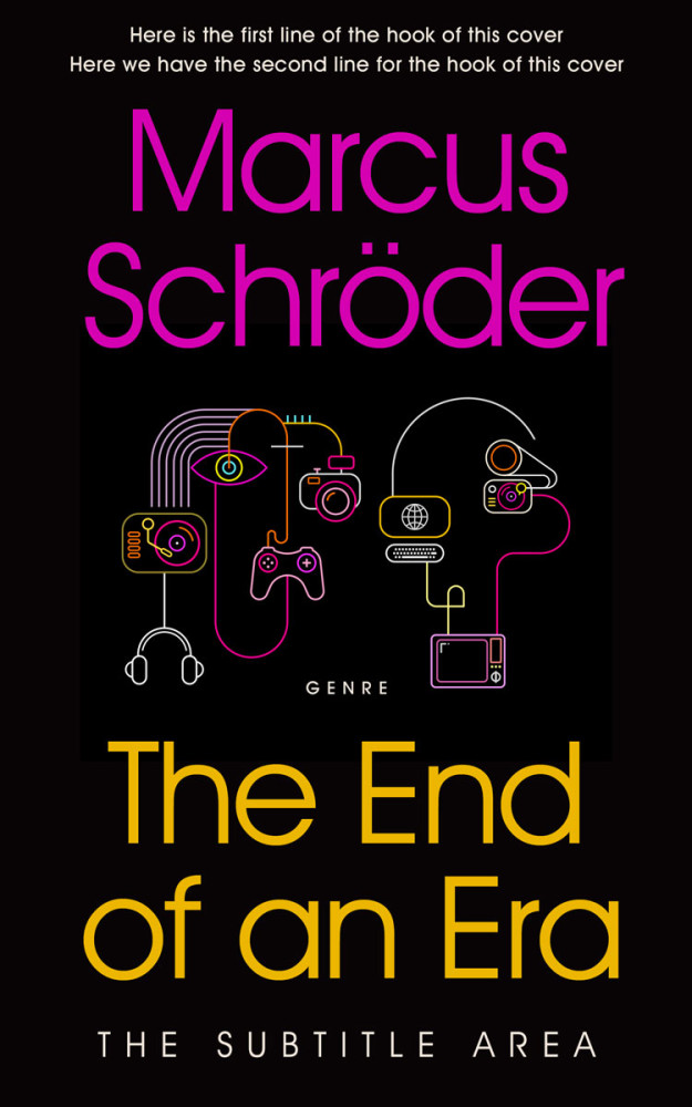 Front view of Night Rider #25438 - Premade Abstract Book Cover