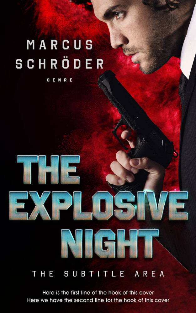 Front view of Old Rose #25452 - Premade Mystery & Thriller & Suspense Book Cover