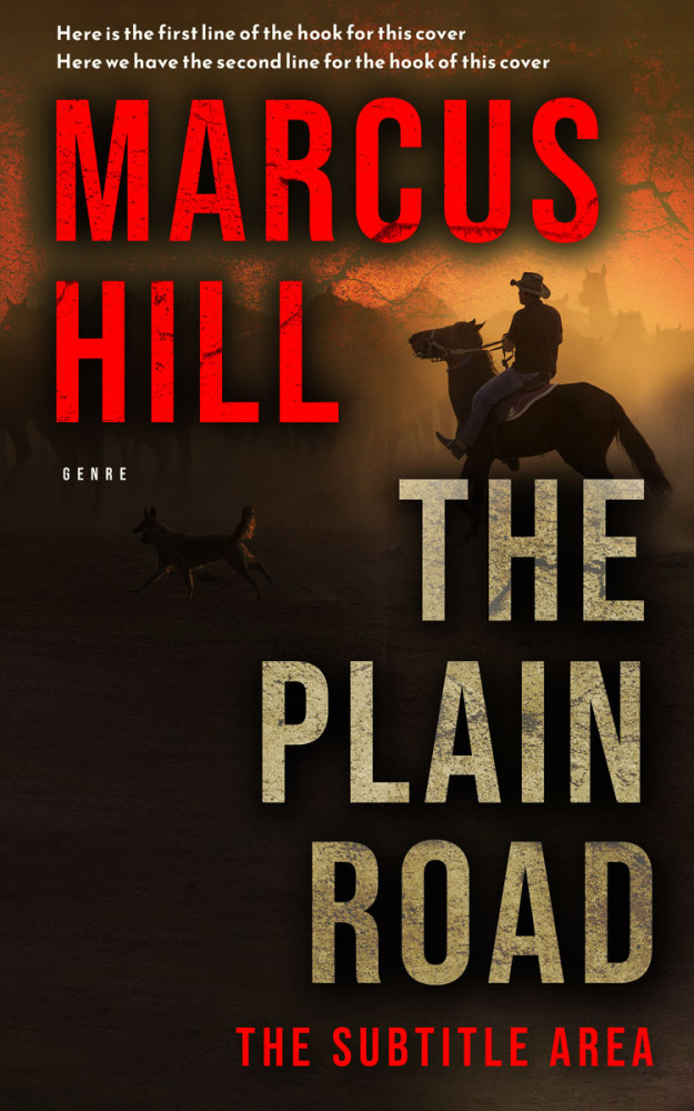 Front view of Flame Pea #25507 - Premade Action & Adventure Book Cover