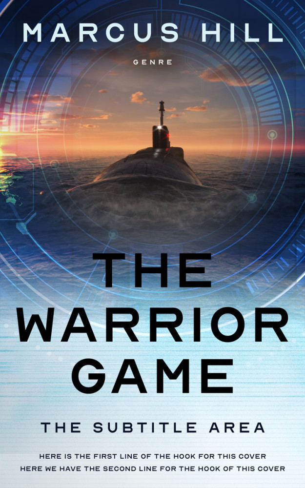 Front view of Oxford Blue #25523 - Premade Apocalyptica Book Cover