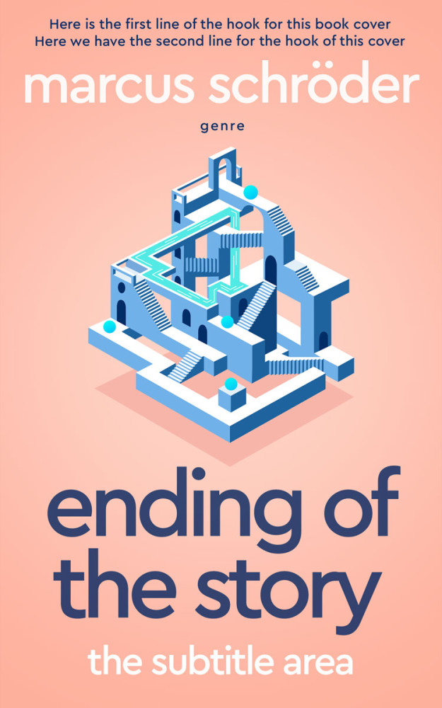 Front view of Apricot Peach #25583 - Premade Abstract Book Cover