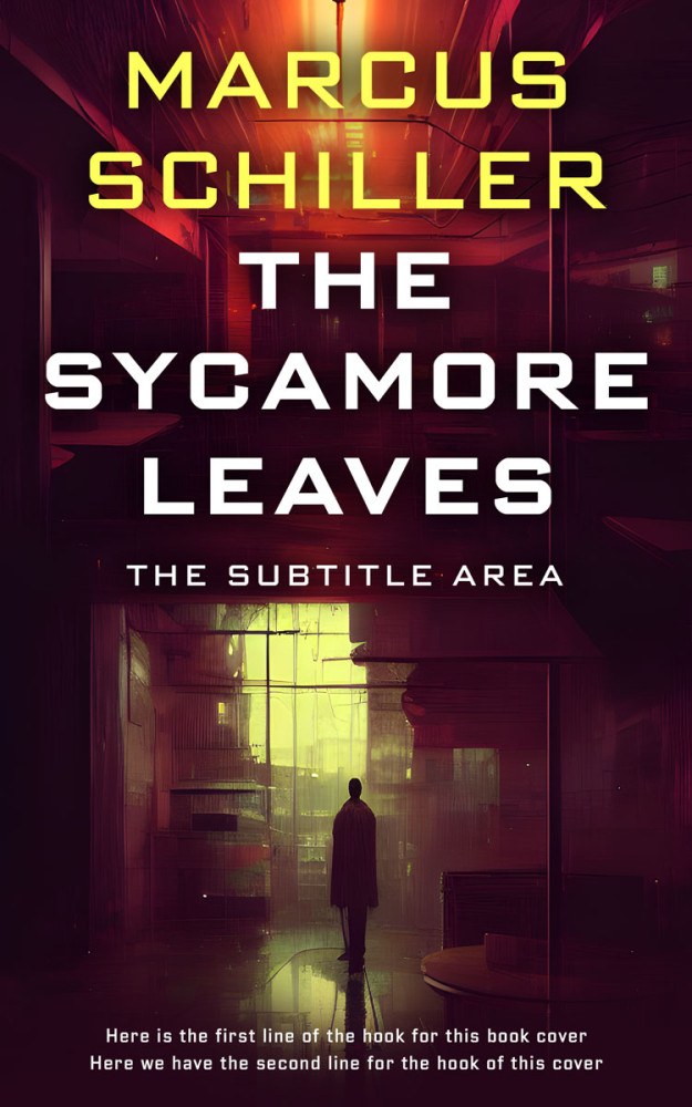 Front view of Aubergine #25754 - Premade Apocalyptica Book Cover