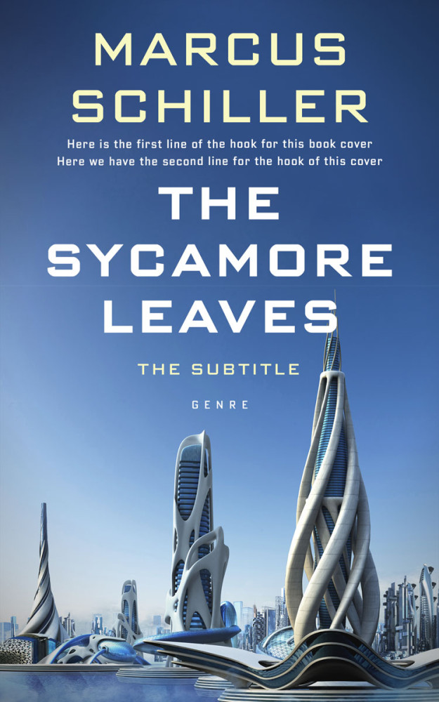 Front view of Kashmir Blue #25761 - Premade Science Fiction Book Cover