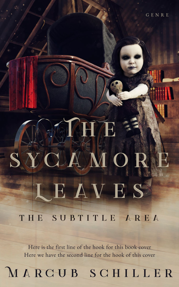 Front view of Indian Khaki #25819 - Premade Horror Book Cover